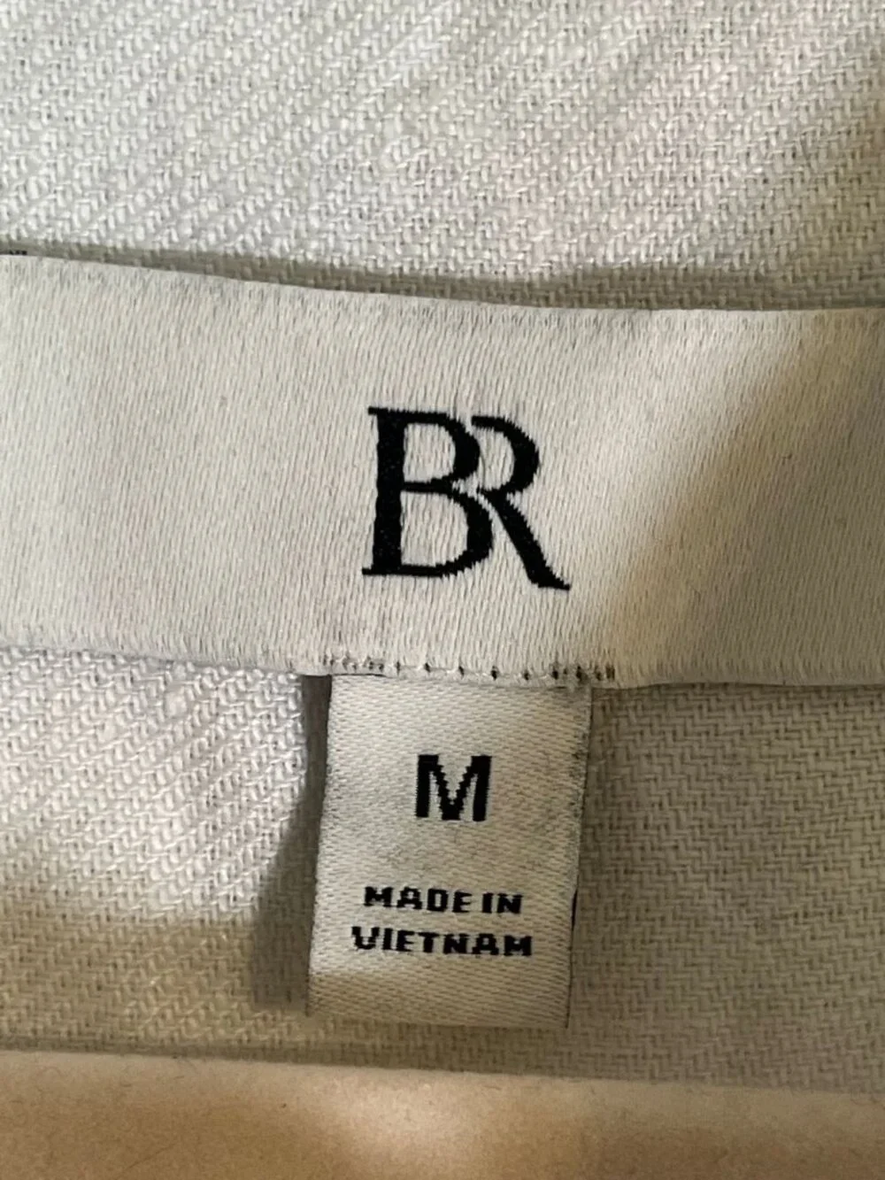 Banana Republic Linen Jumpsuit M Resort Preppy Neutral Summer Classic Chic